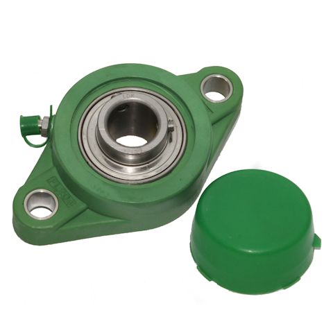 SFT45  NFL209 PREMIUM Normal duty 2 bolt thermoplastic flange self-lube housed unit with stainless steel insert bearing - Metric Thumbnail