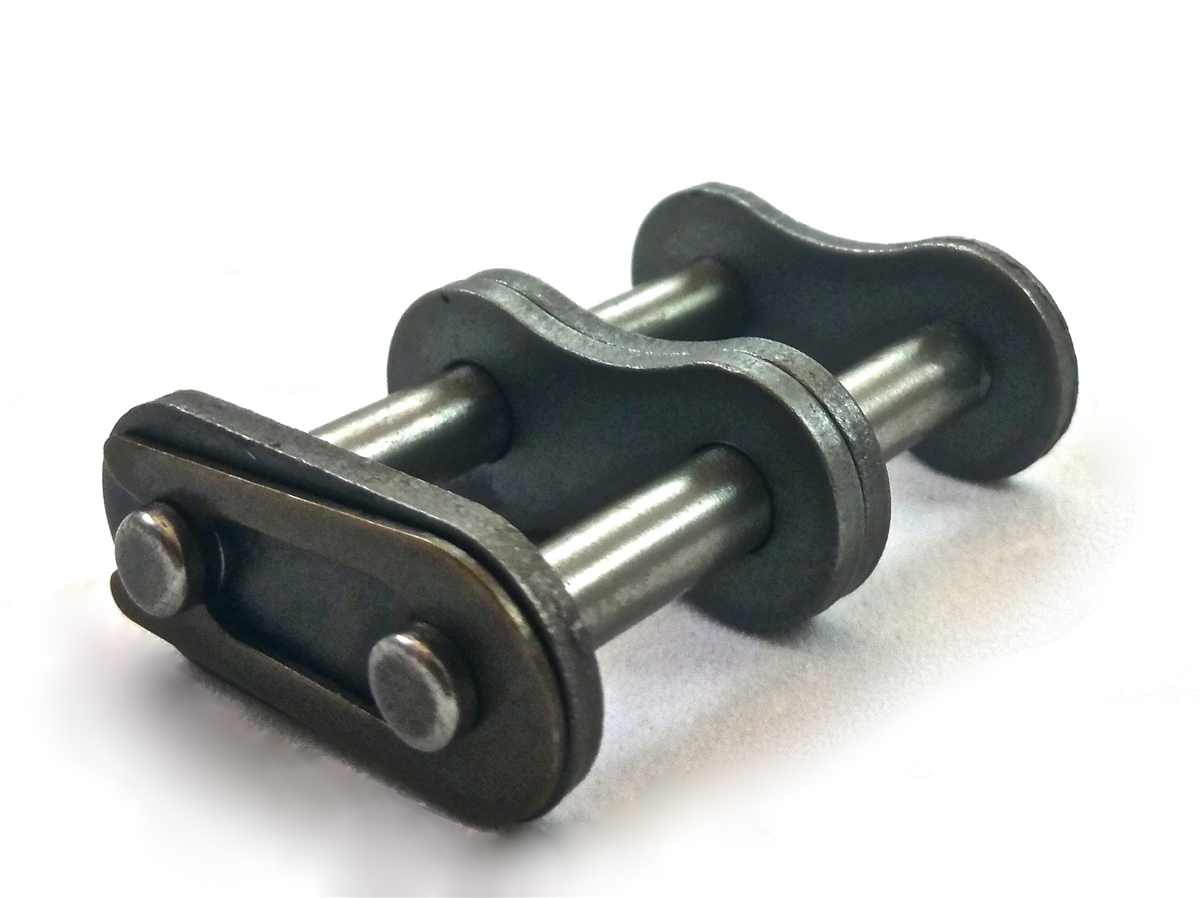 ANSI60-2-P Connecting Link 3/4" pitch American Spec duplex roller chain connecting link Thumbnail