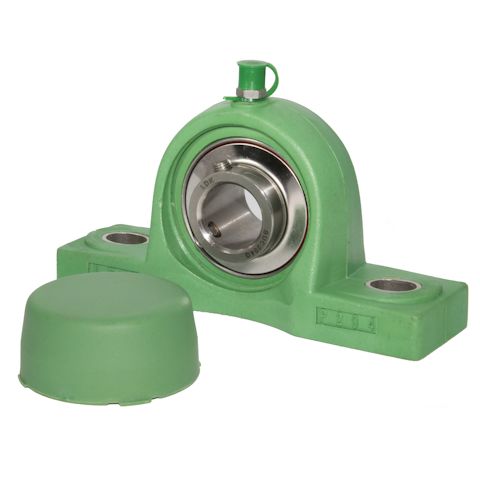 NP20 PPL204 PREMIUM Normal duty 2 bolt thermoplastic pillow block self-lube housed unit with stainless steel insert bearing - Metric Thumbnail