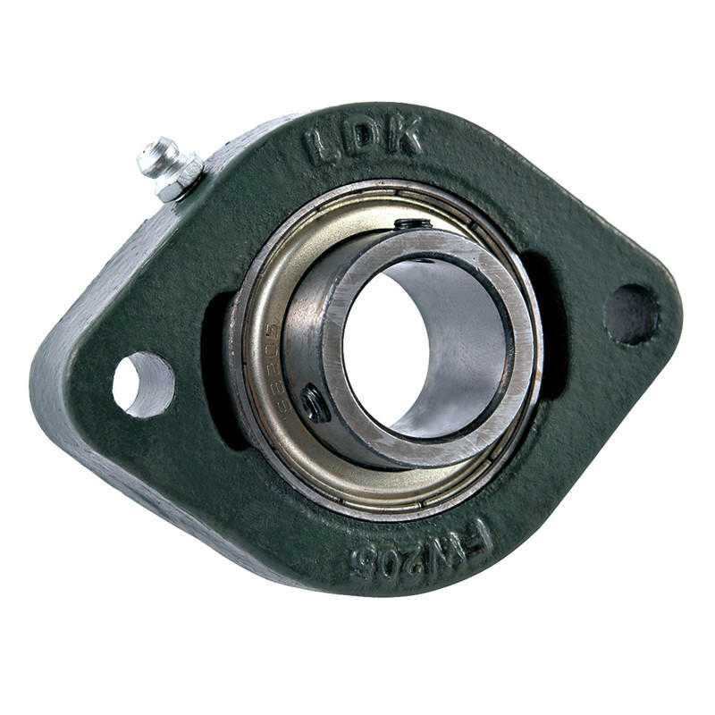 SBFW201 GENERIC 12mm Light duty 2 bolt cast iron flange self-lube housed unit - Metric Thumbnail