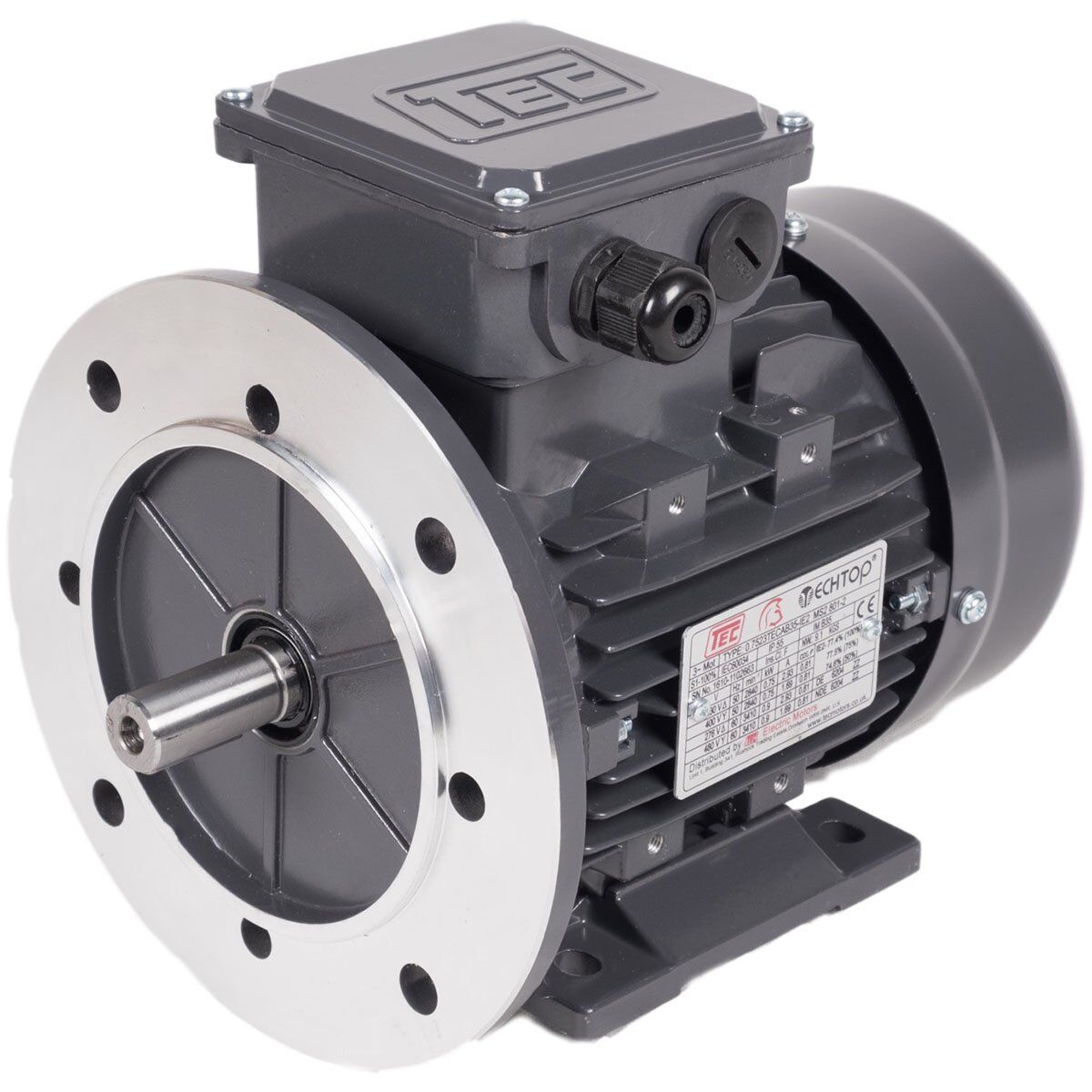 7.523TECAB35-IE2 7.5kw, 2 pole, foot and flange mounted motor B35 IE2 - 3000 rpm Thumbnail