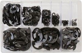AT16 Assorted E-Clips (Black coated) (600) Various Types  Thumbnail