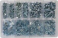 AT5 Assorted Machine Screws & Nuts BZP 840 pc Various Types BZP Thumbnail
