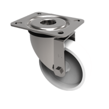 BZK250NYBJ 250mm Castor Heavy Duty General Purpose steel castors available with either top plate or bolt hole fittings Thumbnail