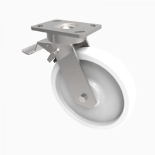 BZK250NYBJSWB 250mm Castor Heavy Duty General Purpose steel castors available with either top plate or bolt hole fittings Thumbnail