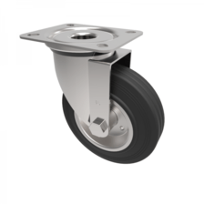 BZMM125BSB 125mm Castor Medium Duty General Purpose castors available with either top plate or bolt hole fittings Thumbnail