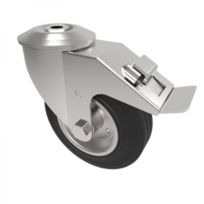 BZMM125BSBBH12SWB 125mm Castor Medium Duty General Purpose castors available with either top plate or bolt hole fittings Thumbnail
