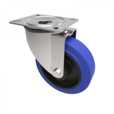 BZMM160RNB 160mm Castor Medium Duty General Purpose castors available with either top plate or bolt hole fittings Thumbnail