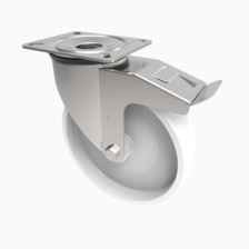 BZMM200NYBSWB 200mm Castor Medium Duty General Purpose castors available with either top plate or bolt hole fittings Thumbnail