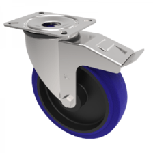 BZMM200RNBSWB 200mm Castor Medium Duty General Purpose castors available with either top plate or bolt hole fittings Thumbnail