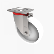 BZP200NYB 200mm Castor Heavy Duty General Purpose steel castors with top plate fittings Thumbnail