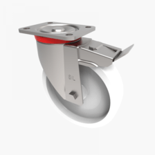 BZP200NYBSWB 200mm Castor Heavy Duty General Purpose steel castors with top plate fittings Thumbnail