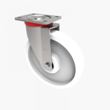 BZP250NYB 250mm Castor Heavy Duty General Purpose steel castors with top plate fittings Thumbnail