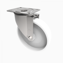 SSMM80NY 80mm Stainless Castor Medium Duty General Purpose stainless steel castors available with either top plate or bolt hole fittings Thumbnail