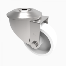 SSMM80NYBH12 80mm Stainless Castor Medium Duty General Purpose stainless steel castors available with either top plate or bolt hole fittings Thumbnail