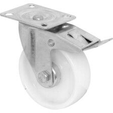 SSMM80NYSWB 80mm Stainless Castor Medium Duty General Purpose stainless steel castors available with either top plate or bolt hole fittings Thumbnail