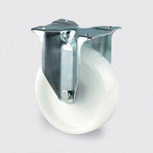 SSMMF100NY 100mm Stainless Castor Medium Duty General Purpose stainless steel castors with top plate fittings Thumbnail